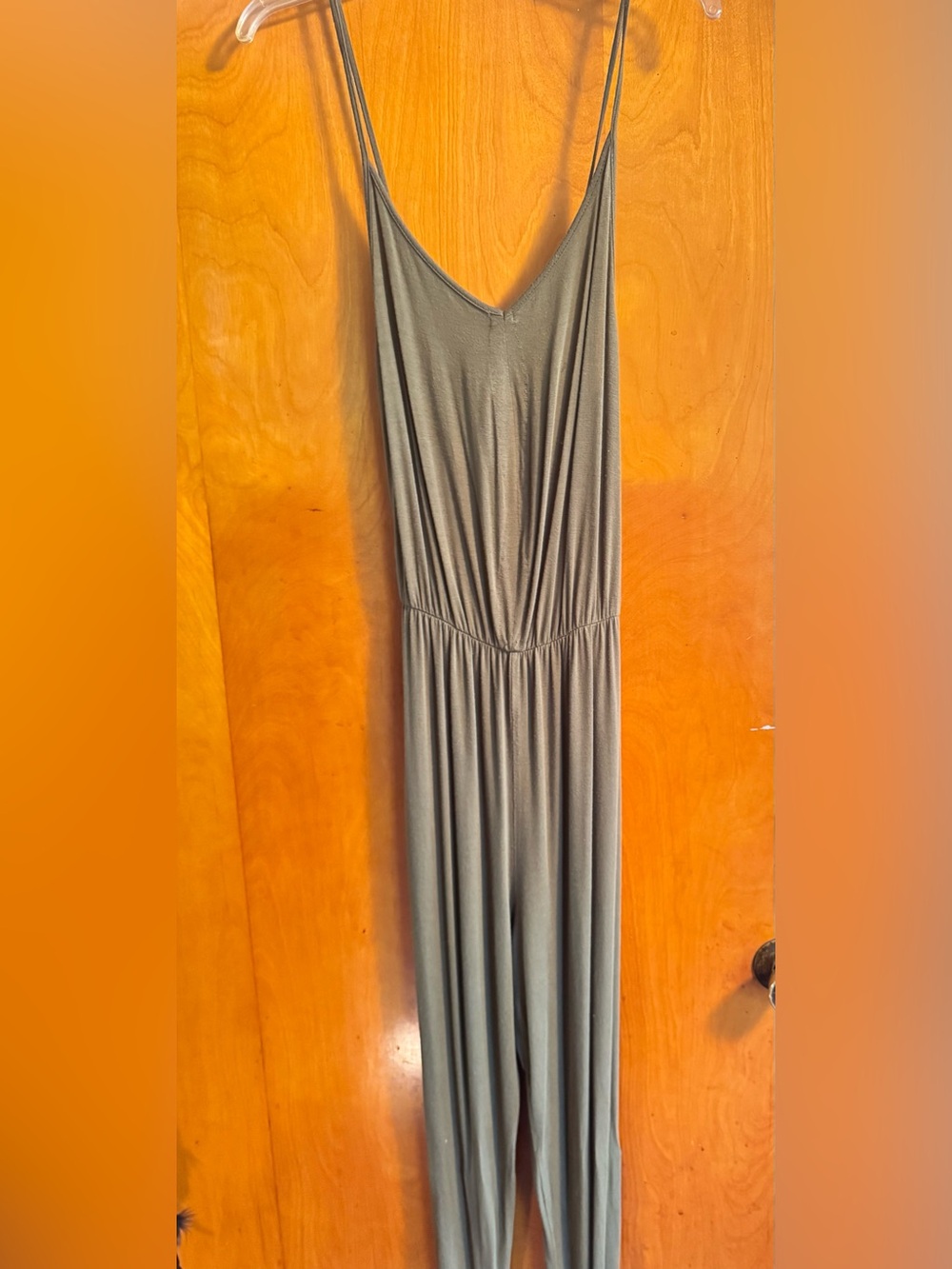 Rolla Coster Olive Green Slender-Strap Jumpsuit